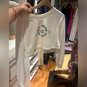 Crop Top Hoodie 🤍